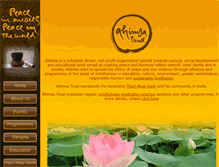 Tablet Screenshot of ahimsatrust.org